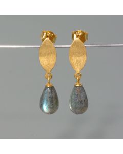 Labradorite Teardrop Earrings