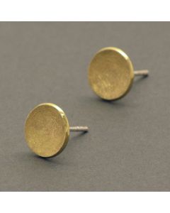 Gold-plated earrings silver bowl
