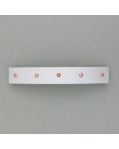 Hair clip aluminum with copper studs