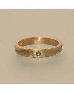 Gold Casting Ring with Diamond