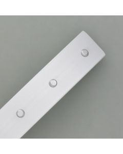 Hair clip aluminum with silver studs