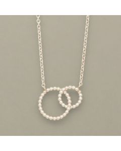Necklace with Two Silver Rings