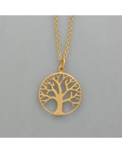 Pendant Tree of Life made of 925 gold-plated silver