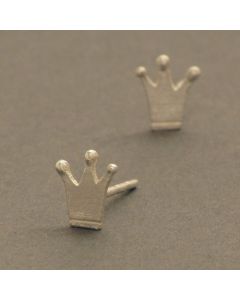 “Crown” Silver Ear Studs