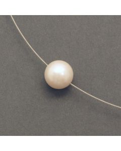 Silver Circlet with Pearl Pendant