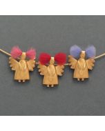 Gilded Guardian Angel Pendant (with Hair)