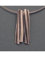 “Barbara” Large Blackened Silver Pendant
