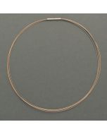 Stainless steel necklace bicolor, 5-fold
