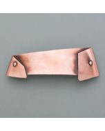 Folded hair clip coppery