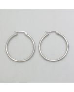 Small hoops silver look
