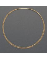 5-fold gold-plated stainless steel necklace