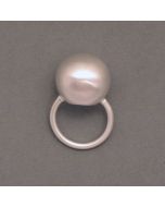 Ring silver sphere, large