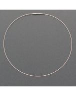 single silver necklace frosted