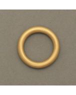 Gilded Stainless Steel Ring with Matte Finish