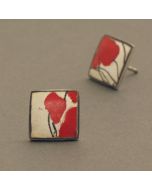 “Poppy” Silver Ear Studs