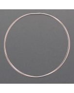 4-fold frosted silver necklace