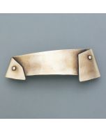 Folded hair clip gold