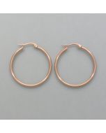 Small hoops rosé-look