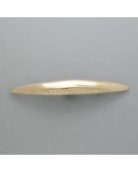 Spindle hair clip in brass, polished