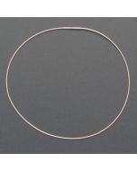 Omega silver necklace, delicate