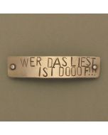 Hair clip "Who reads this is dooof!"