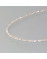 delicate necklace with white diamonds