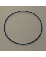 Rubber collar, titanium clasp