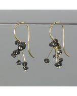 Fairy earrings, black diamond