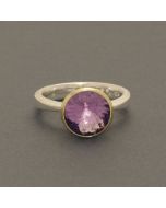 Gilded Amethyst Cone Ring