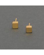 “Cubed” Gilded Silver Ear Studs