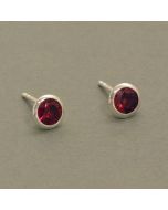 Garnet Ear Studs