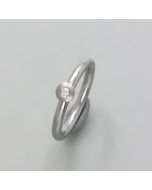 Ring brilliant in stainless steel
