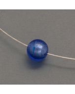 Silver Necklace with Blue Murano Glass