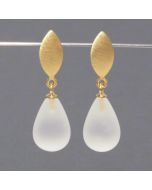 Rock Crystal Teardrop Earrings