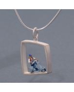 “Vespa Rider” Silver Pendant
