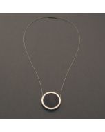 Round Ebony Pendant Necklace