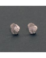 Silver Nugget Ear Studs