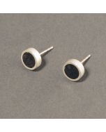 Round Ebony Earrings