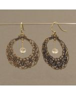 Vintage Earrings with Crystal