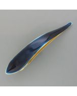Hair clip blue enamel