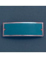Hair  leather petrol bluebarrette
