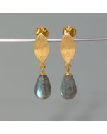 Labradorite Teardrop Earrings