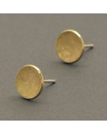 Gold-plated earrings silver bowl
