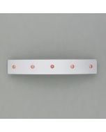 Hair clip aluminum with copper studs