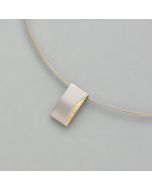 Pendant Titan with 3 diamonds, gold plated