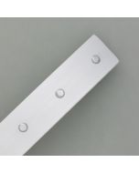 Hair clip aluminum with silver studs