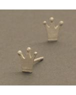 “Crown” Silver Ear Studs