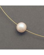 Gilded Circlet with Pearl Pendant
