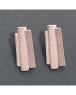 “Barbara” Large Untarnished Silver Clip Earrings