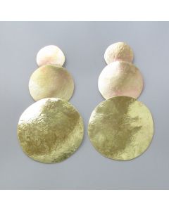 Echo-Ohrhänger golden in Messing - Photo 1